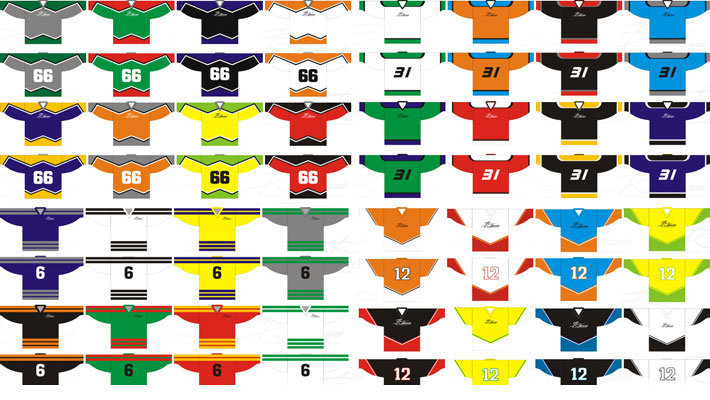 návrhy hokejový dres